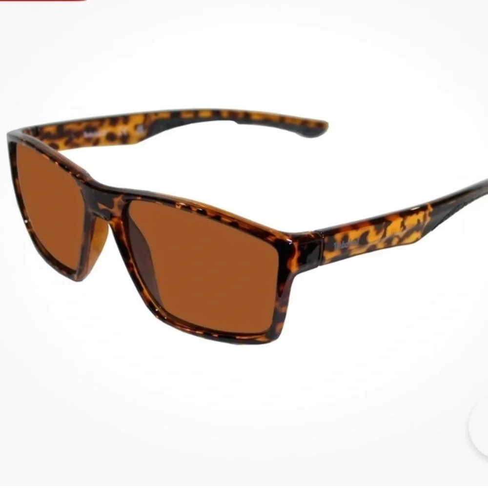 Timberland Tortoise Shell Square Sunglasses TB7218 Brown Lens NIP